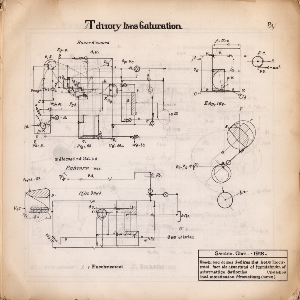 AI-generated illustration of Theory and Calculation of Alternating Current Phenomena