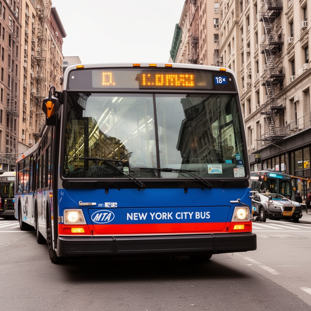 AI-generated illustration of MTA New York City Bus