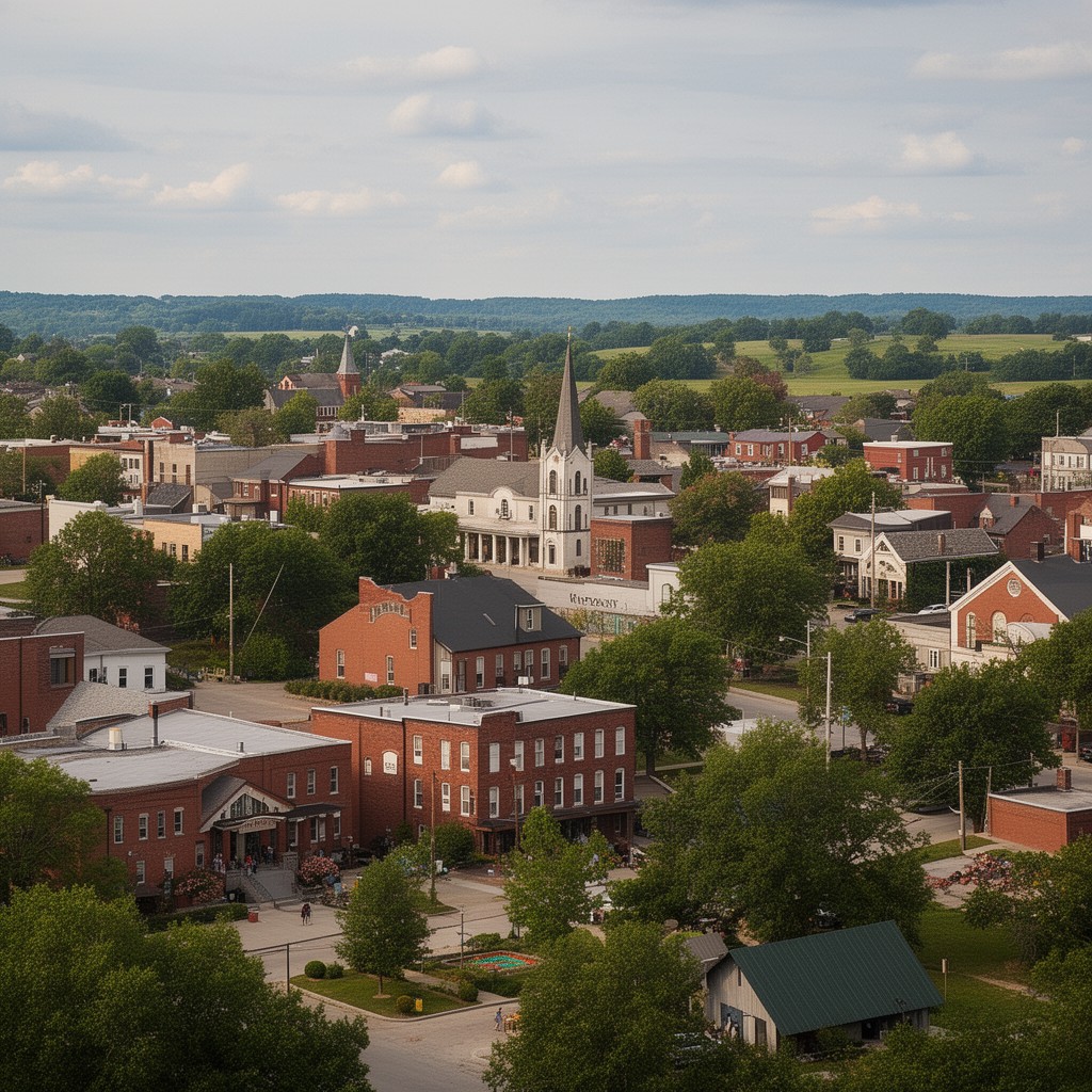 AI-generated illustration of Rice County, Minnesota