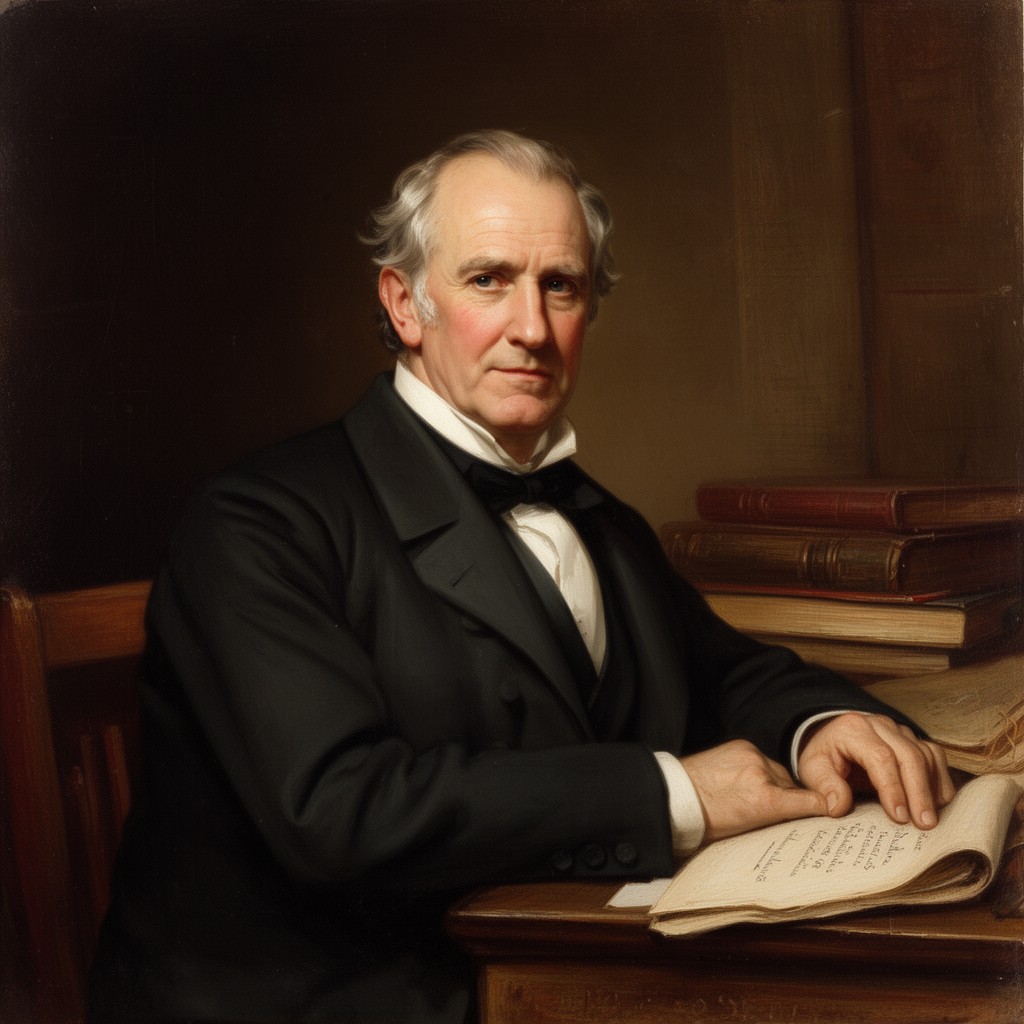 AI-generated illustration of William Carleton