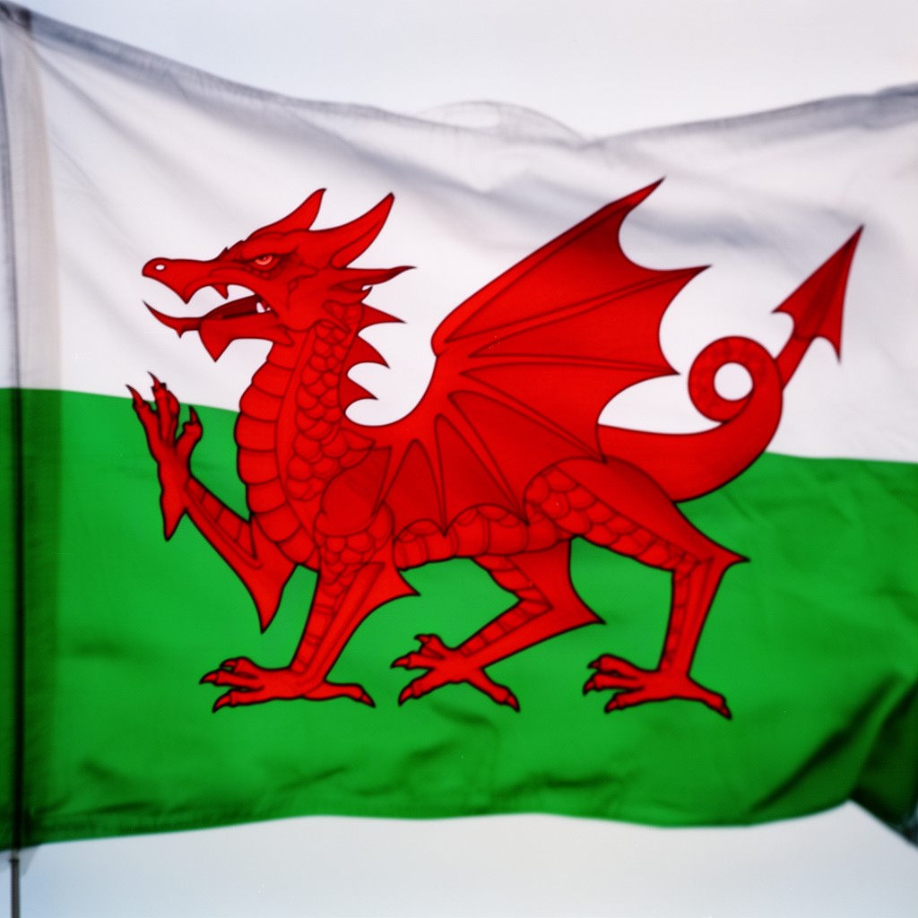 AI-generated illustration of Flag of Wales