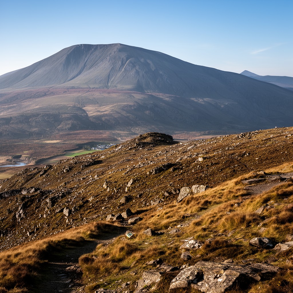AI-generated illustration of Snowdon