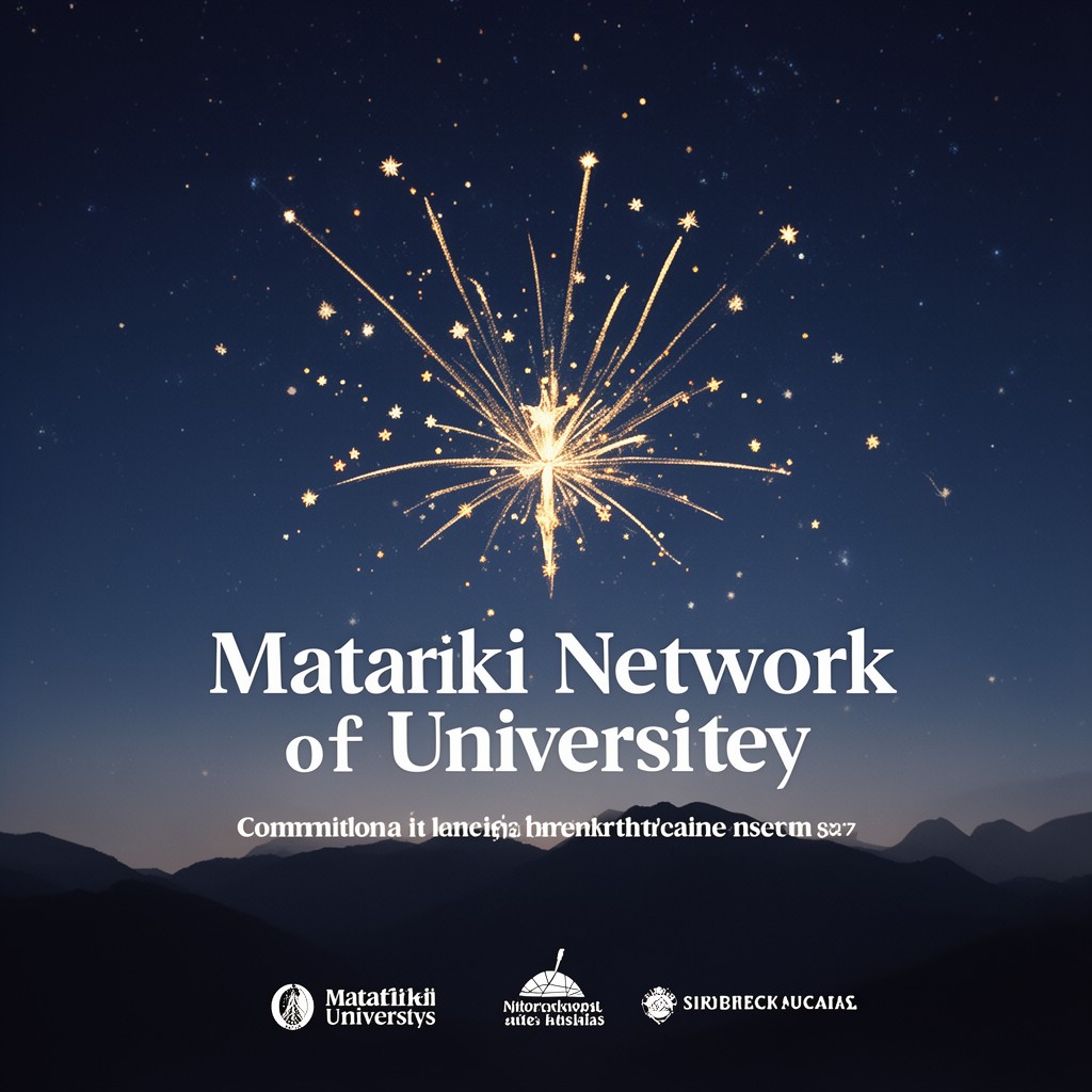 AI-generated illustration of Matariki Network of Universities