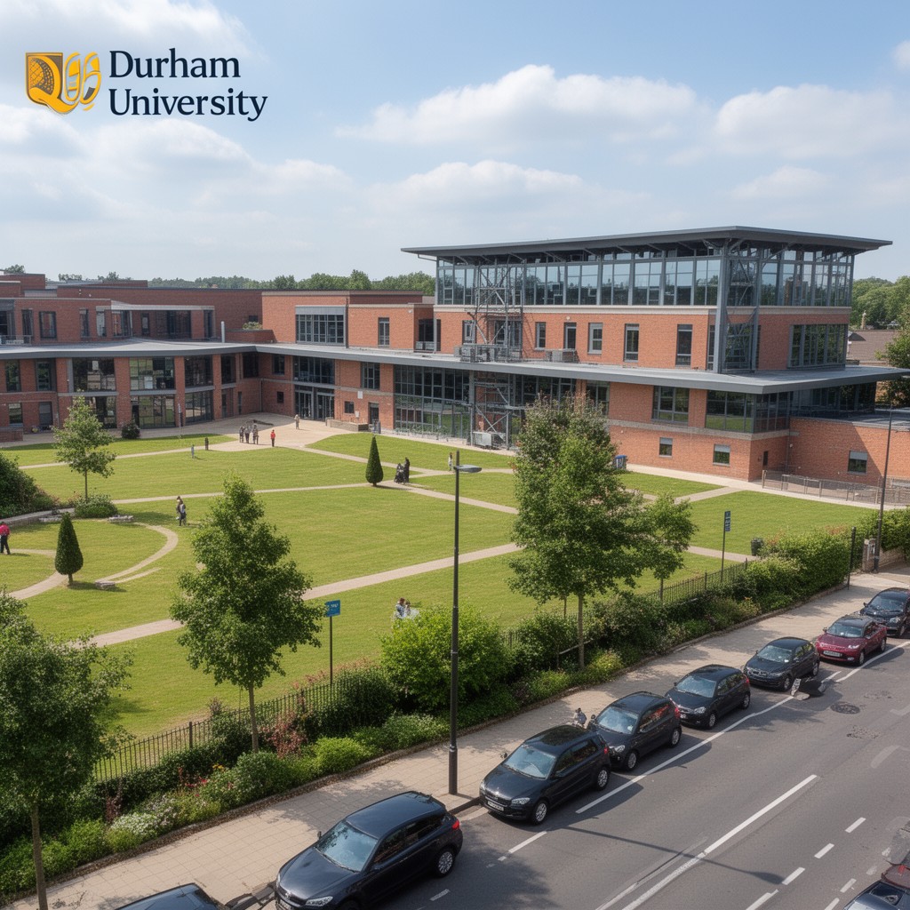 AI-generated illustration of Queen’s Campus (former Stockton campus)