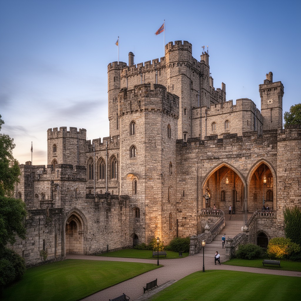 AI-generated illustration of Durham Castle