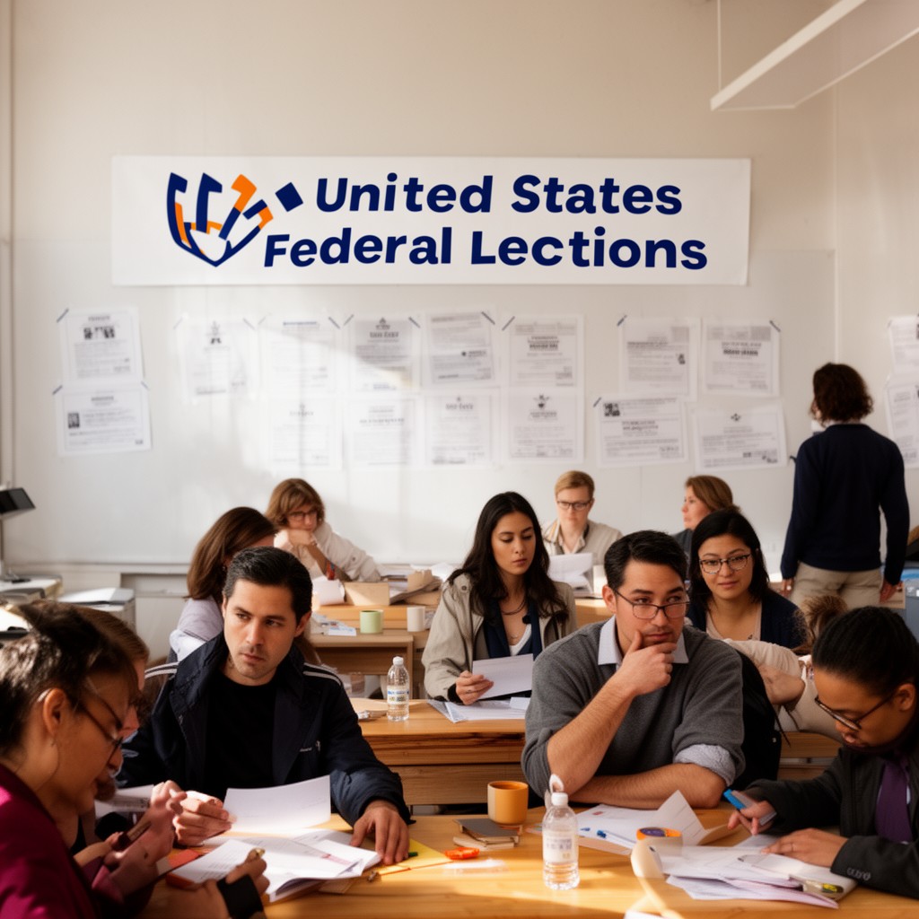 AI-generated illustration of United States federal elections