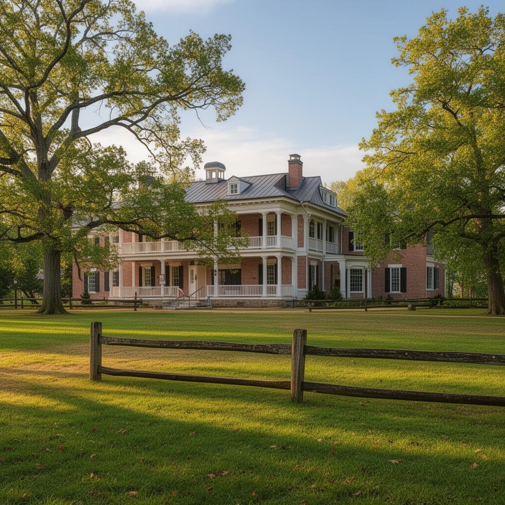 AI-generated illustration of Belle Grove Plantation, Virginia