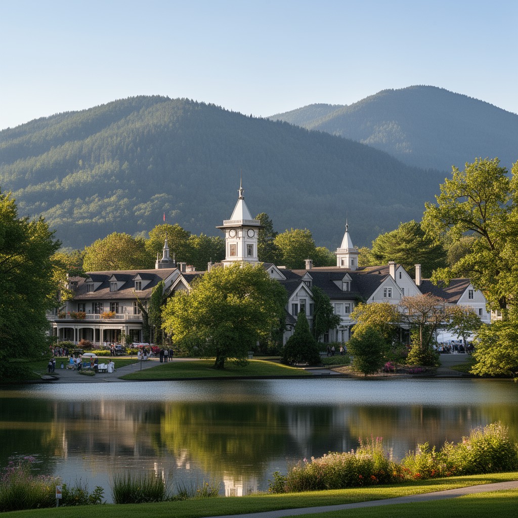 AI-generated illustration of Chautauqua Institution
