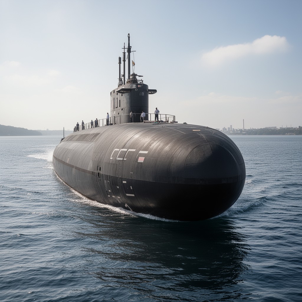AI-generated illustration of USS Maryland (SSBN-738)