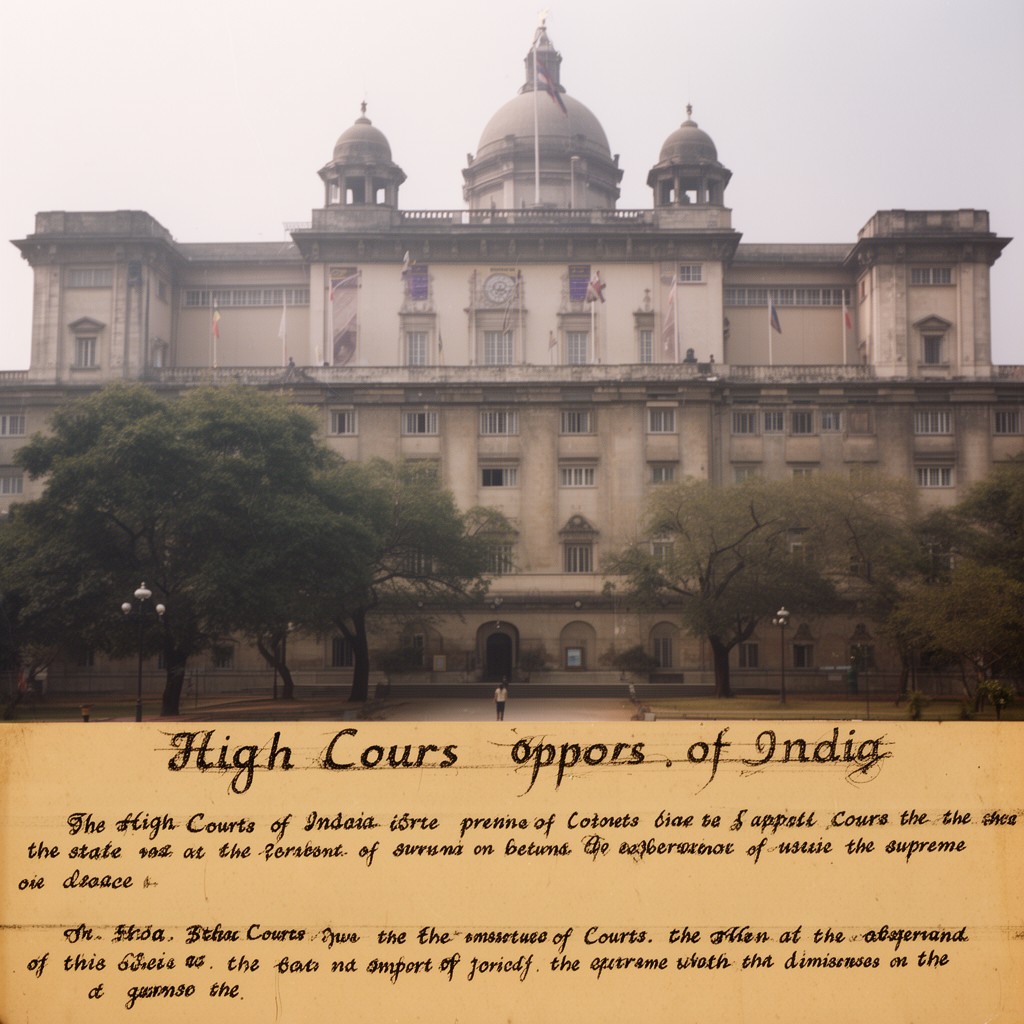 AI-generated illustration of High Courts of India