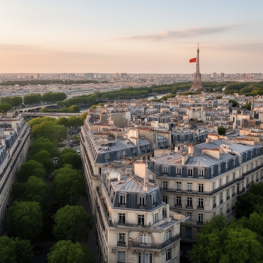 AI-generated illustration of 16th arrondissement of Paris