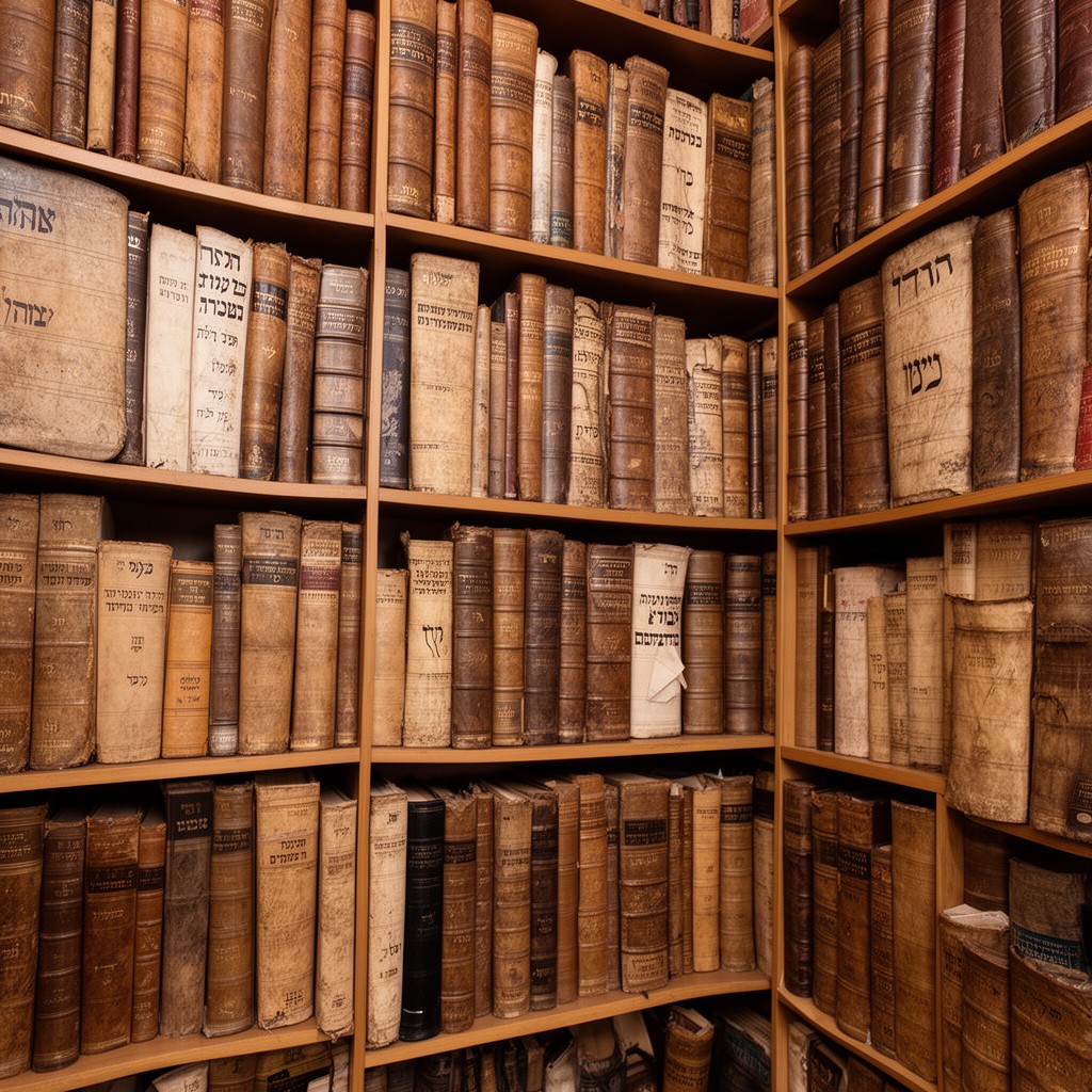 AI-generated illustration of The Library of The Jewish Theological Seminary