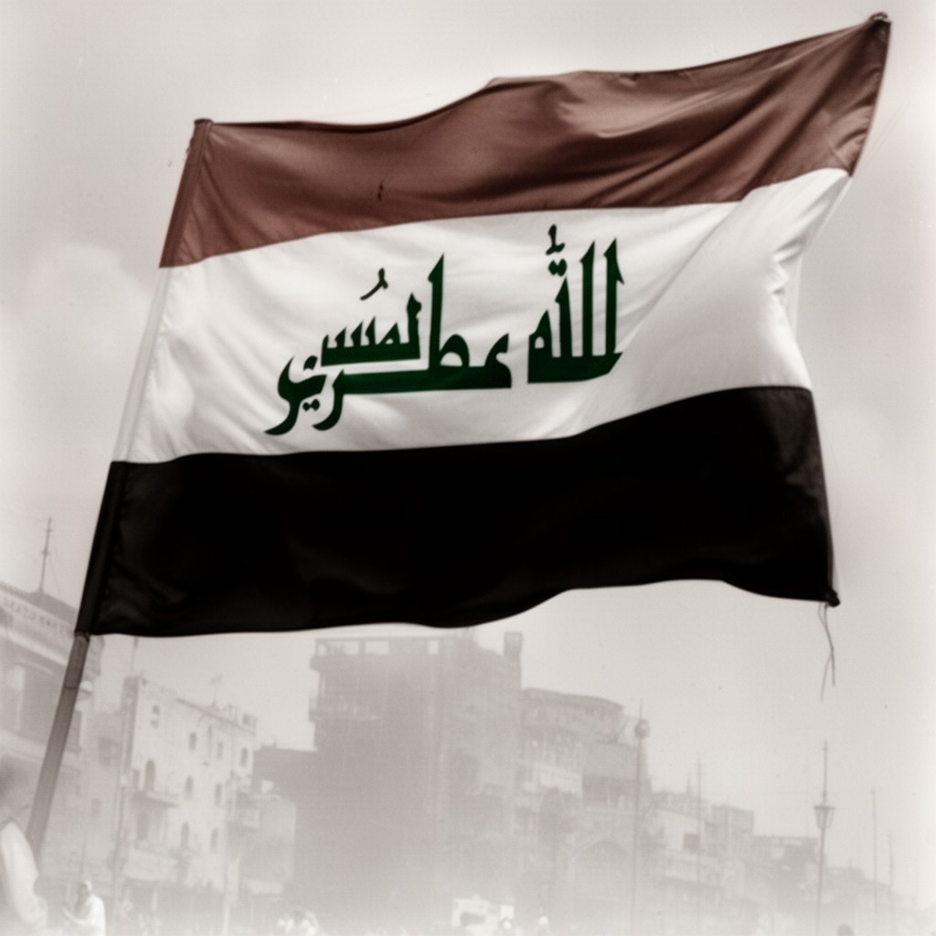 AI-generated illustration of Arab Socialist Ba'ath Party – Iraq Region