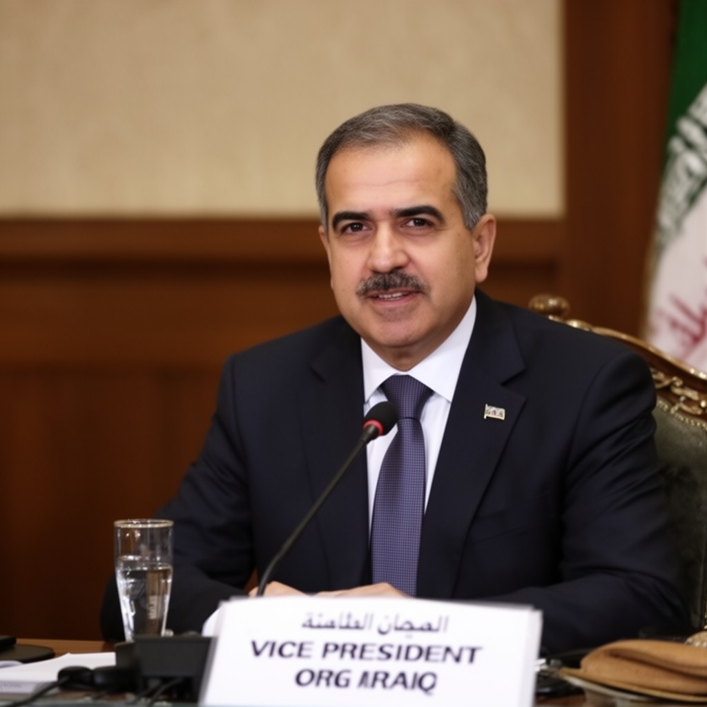 AI-generated illustration of Vice President of Iraq
