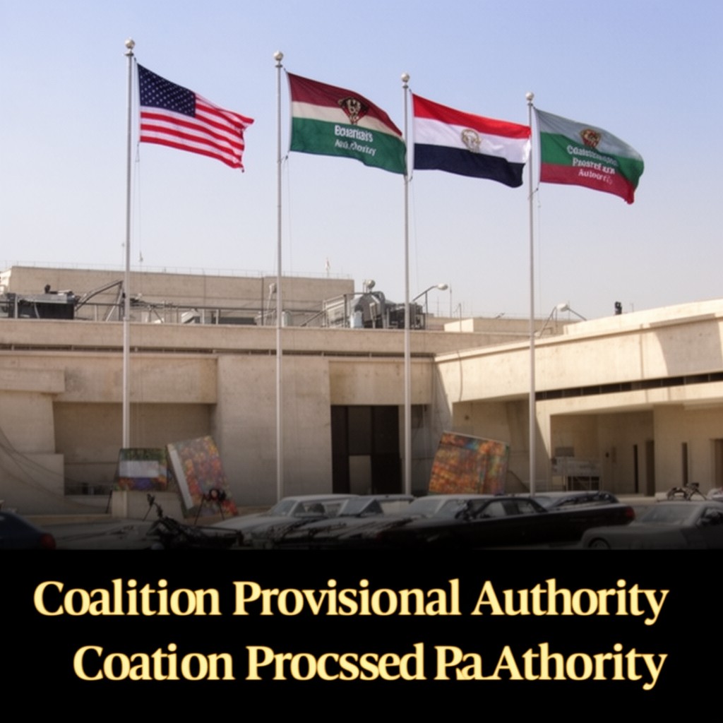AI-generated illustration of Coalition Provisional Authority