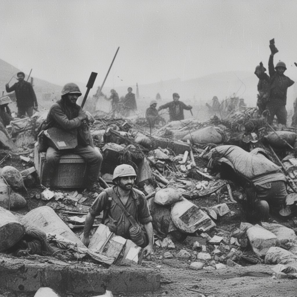 AI-generated illustration of Al-Anfal campaign