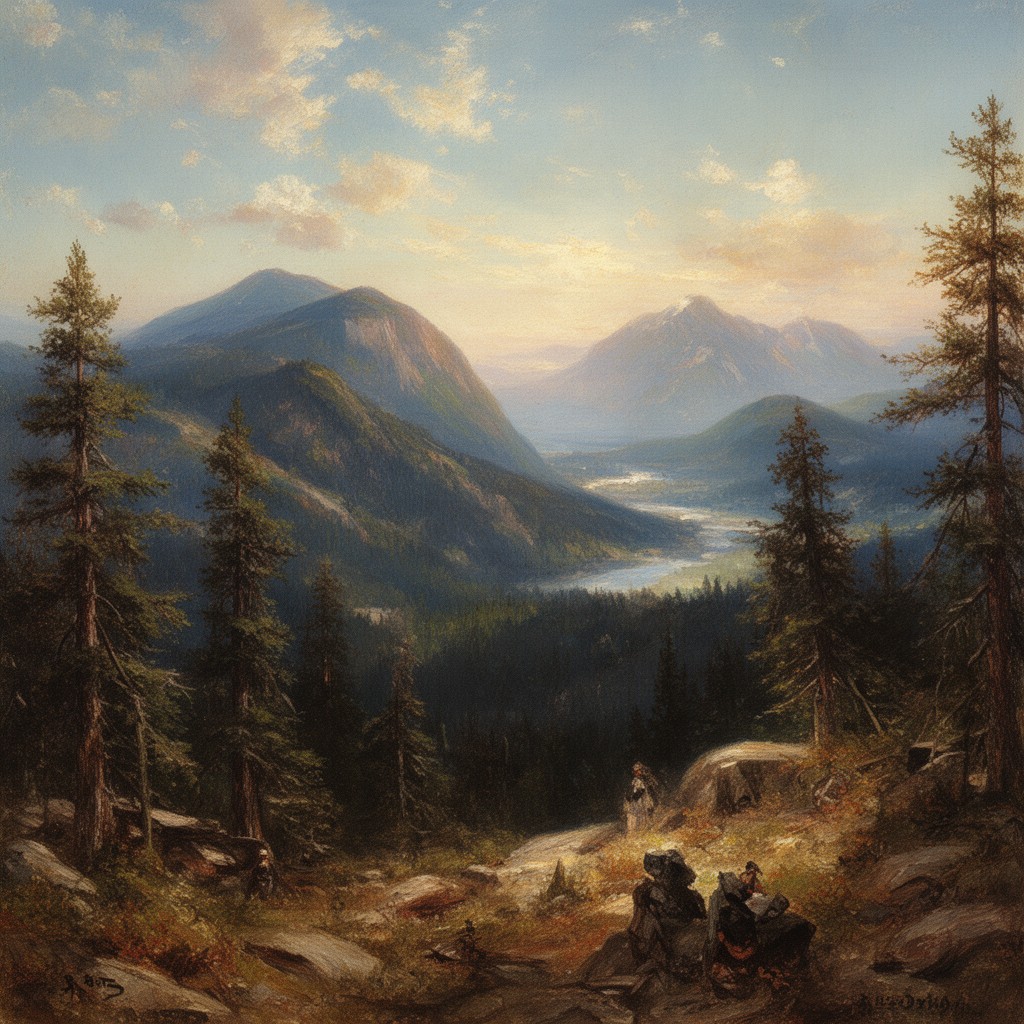 AI-generated illustration of Sanford Robinson Gifford