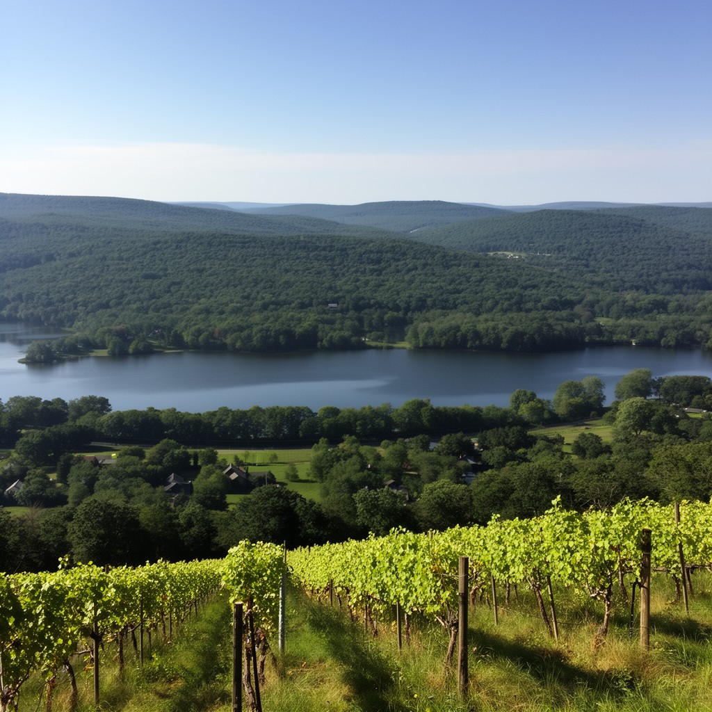 AI-generated illustration of Cayuga Lake