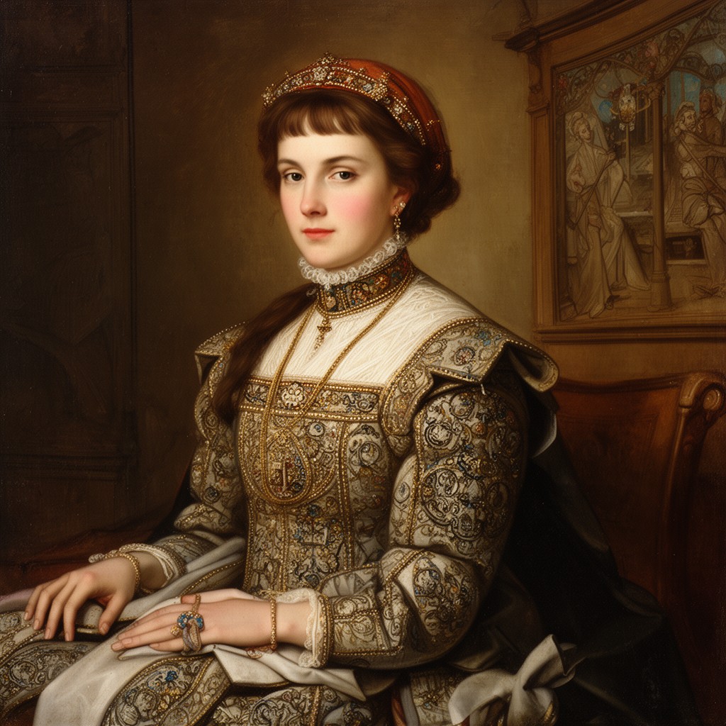 AI-generated illustration of Margaret of England, Duchess of Brabant