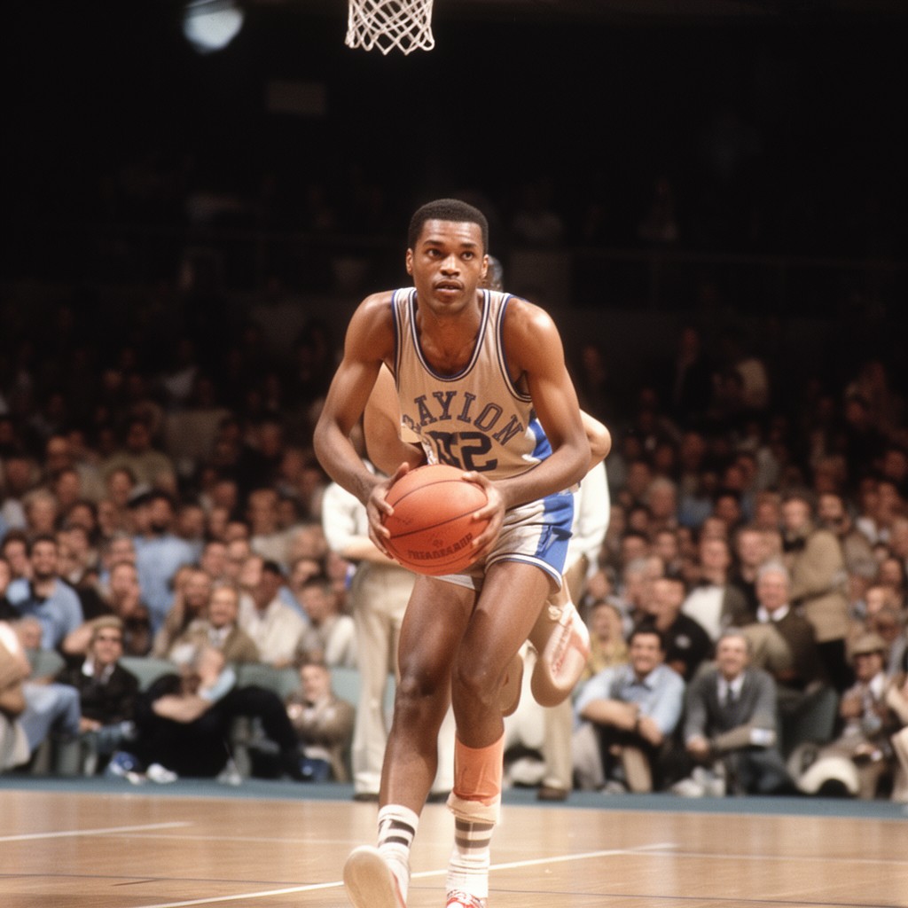 AI-generated illustration of Elgin Baylor