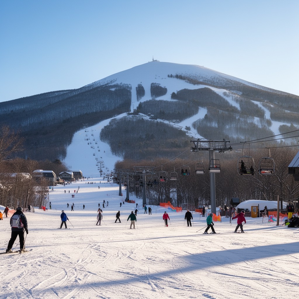 AI-generated illustration of Mount Snow