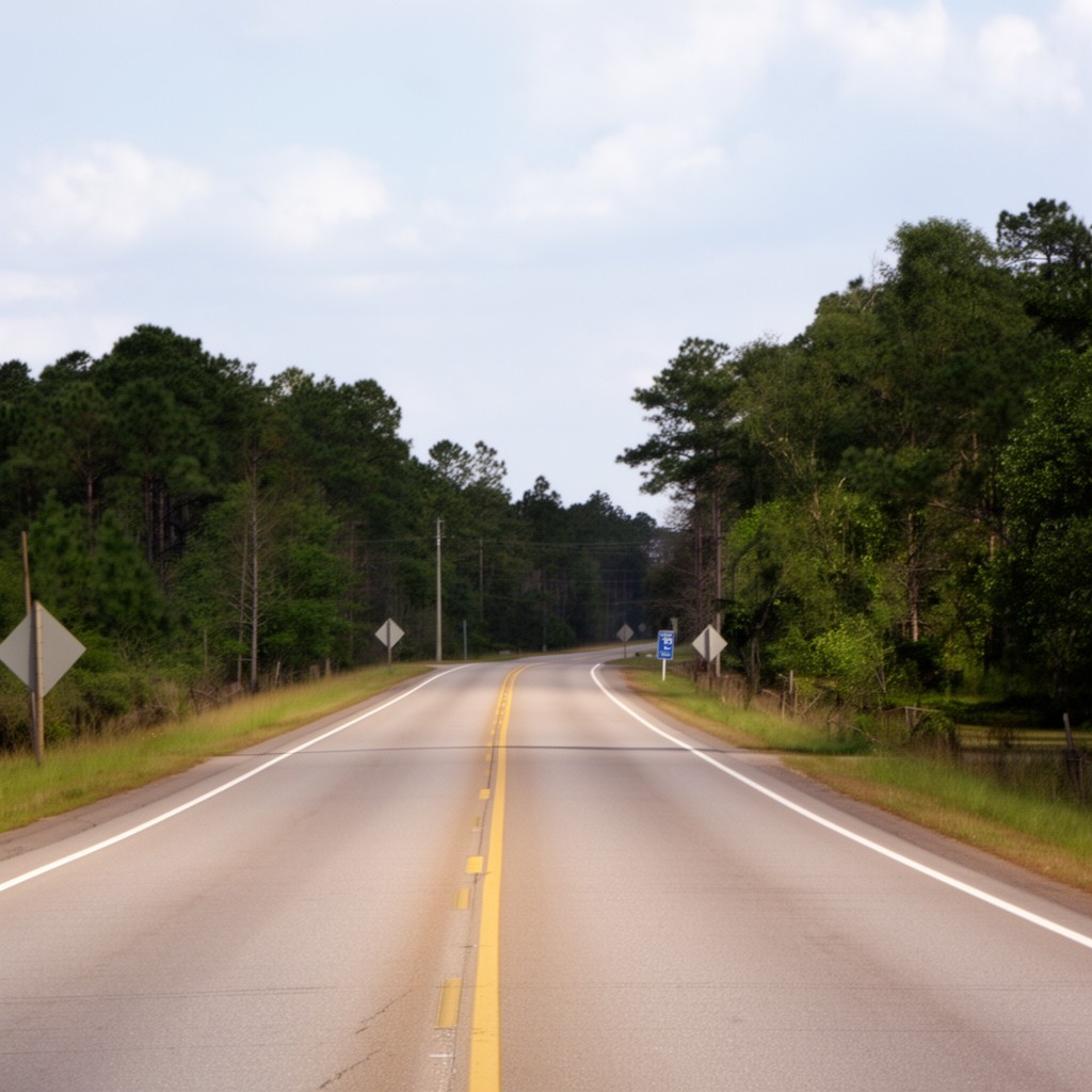 AI-generated illustration of Florida State Road 2