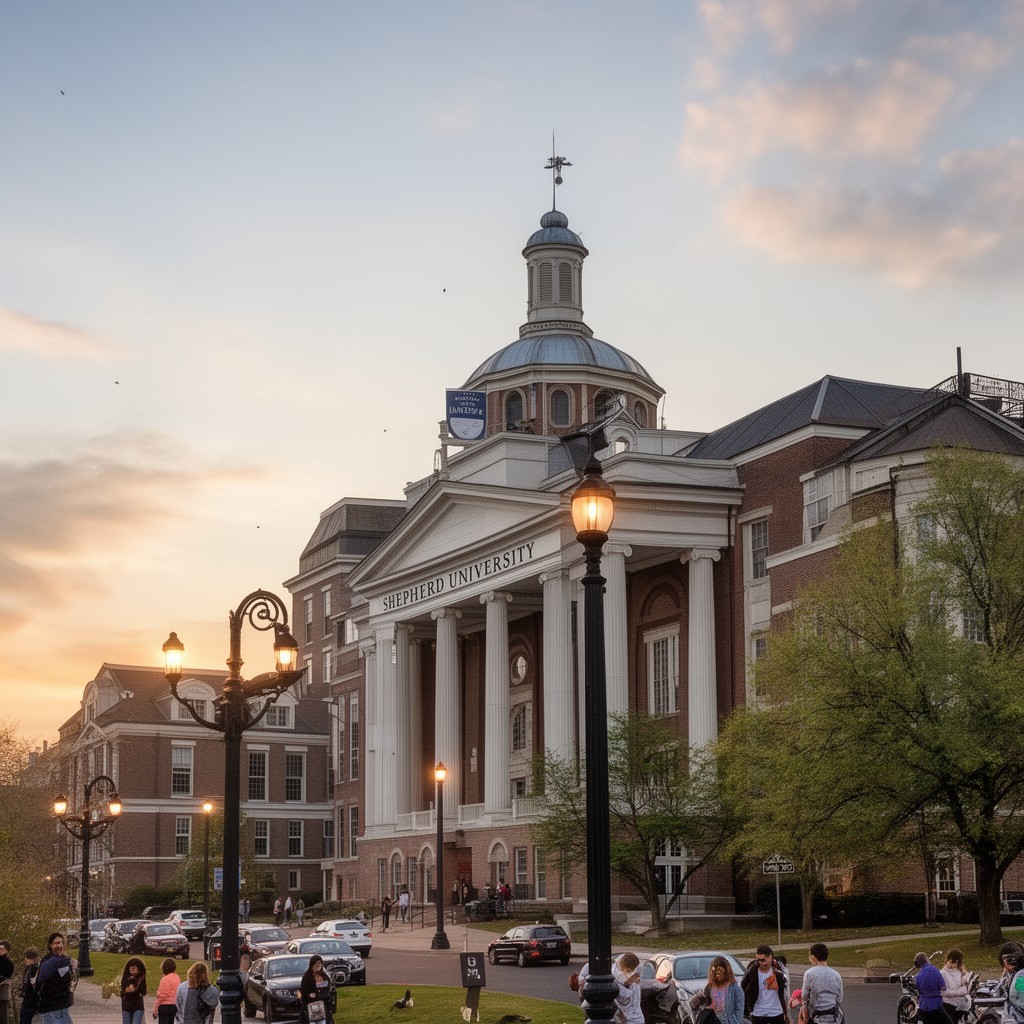 AI-generated illustration of Shepherd University