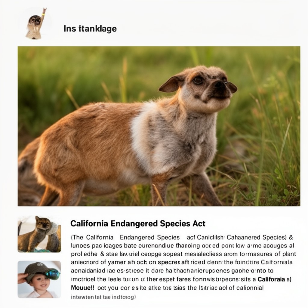 AI-generated illustration of California Endangered Species Act