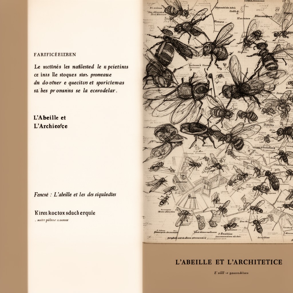 AI-generated illustration of L’Abeille et l’Architecte