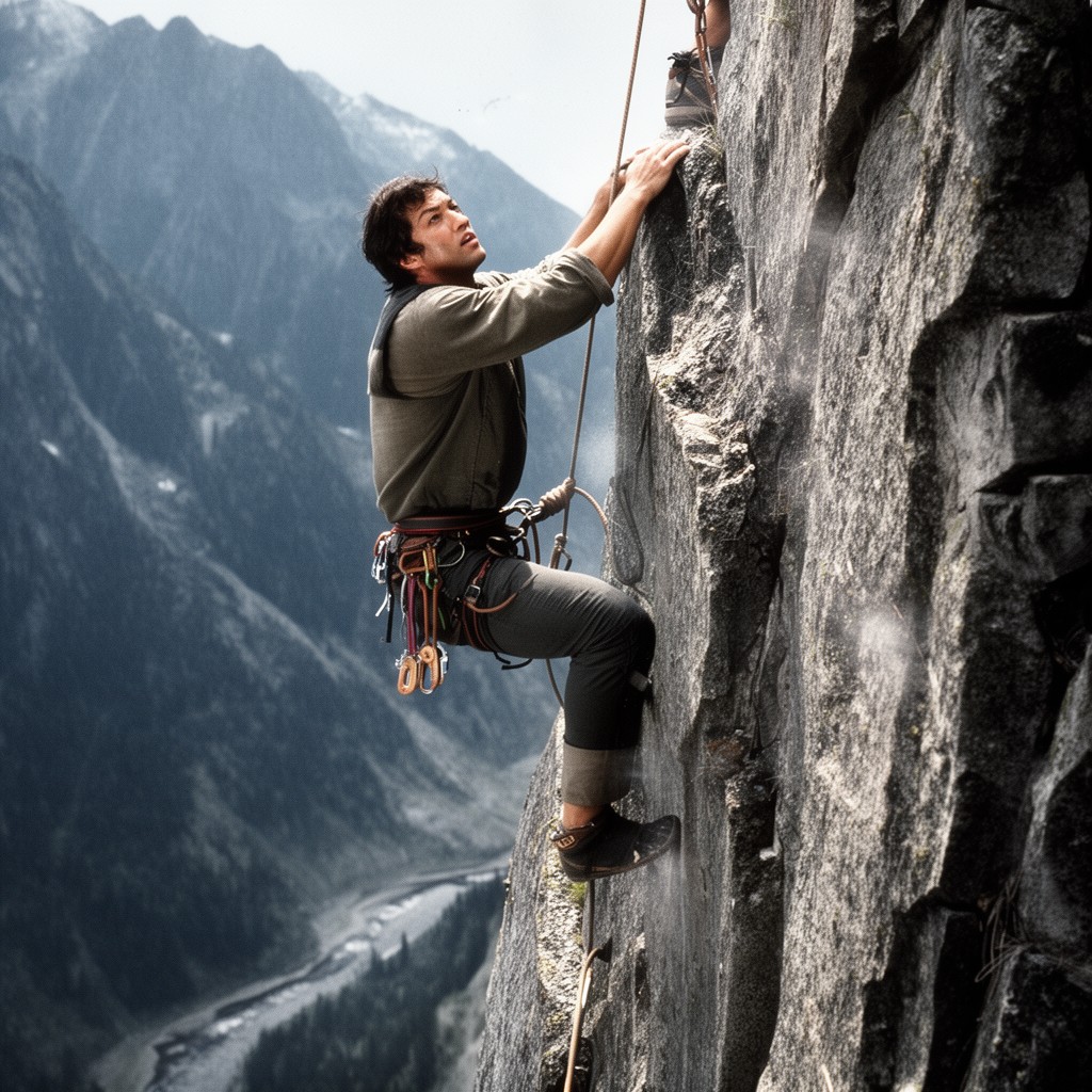 AI-generated illustration of Cliffhanger