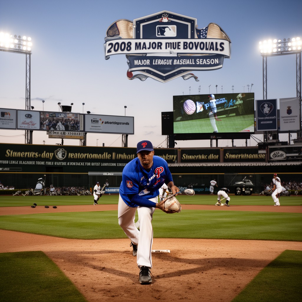 AI-generated illustration of 2008 Major League Baseball season