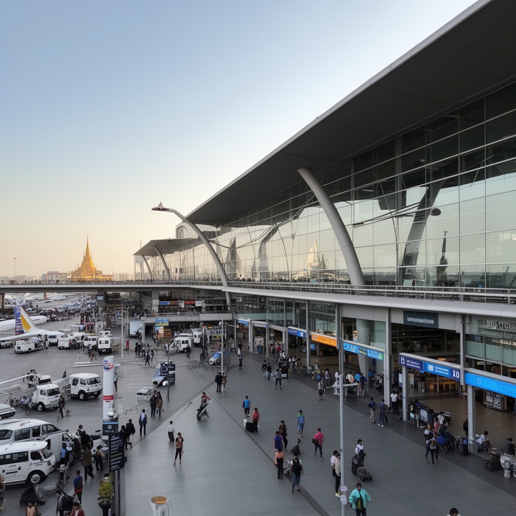 AI-generated illustration of Suvarnabhumi Airport
