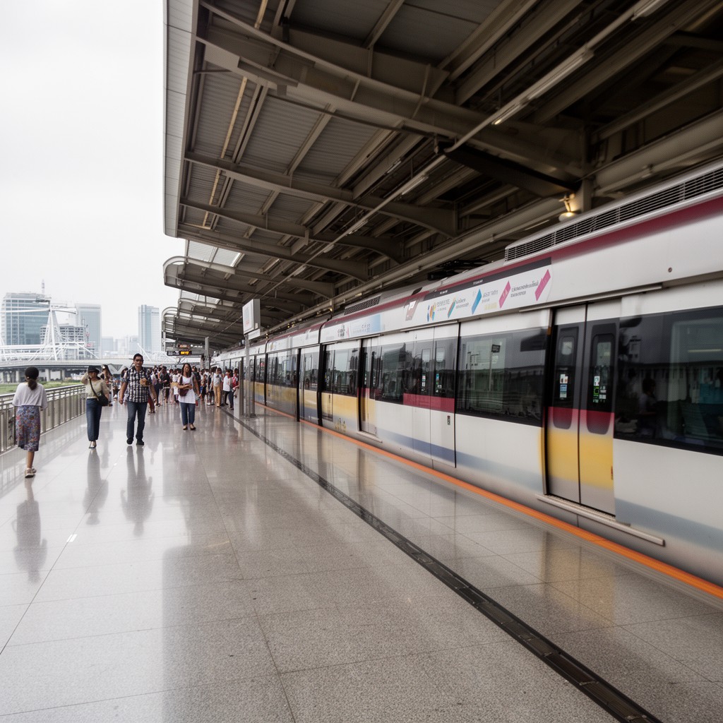AI-generated illustration of Airport Rail Link