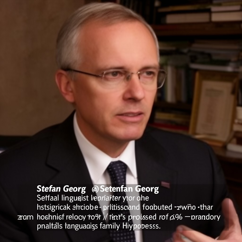 AI-generated illustration of Stefan Georg