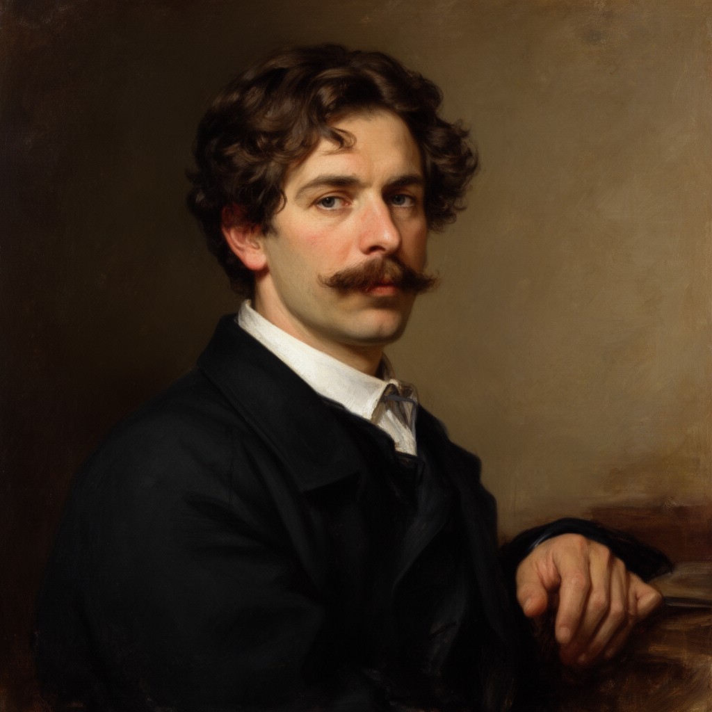 AI-generated illustration of Léon Bonnat