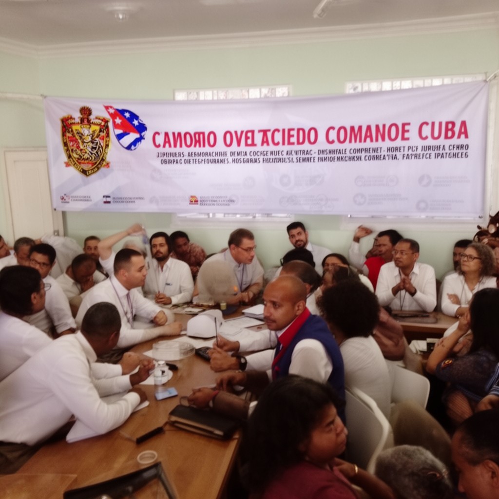 AI-generated illustration of Central Committee of the Communist Party of Cuba