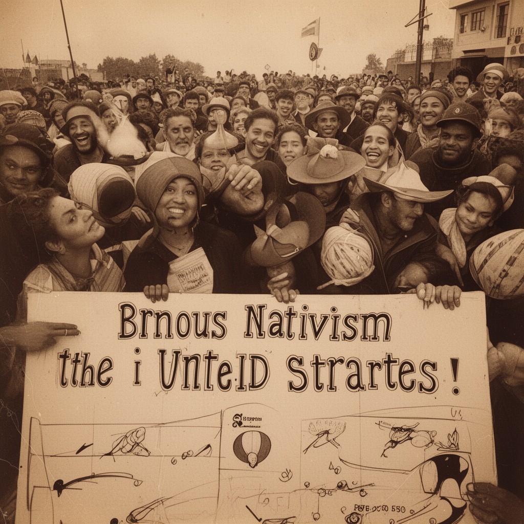 AI-generated illustration of Nativism in the United States