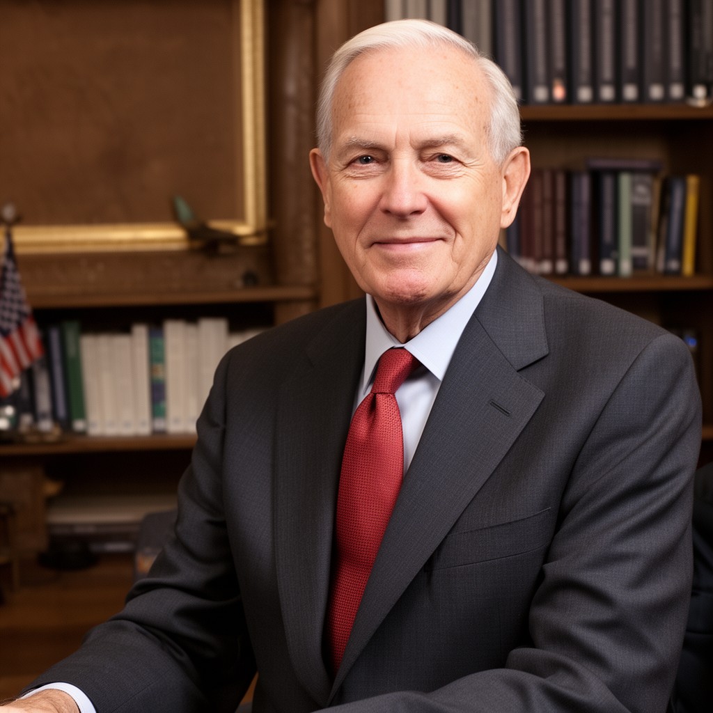 AI-generated illustration of Brent Scowcroft