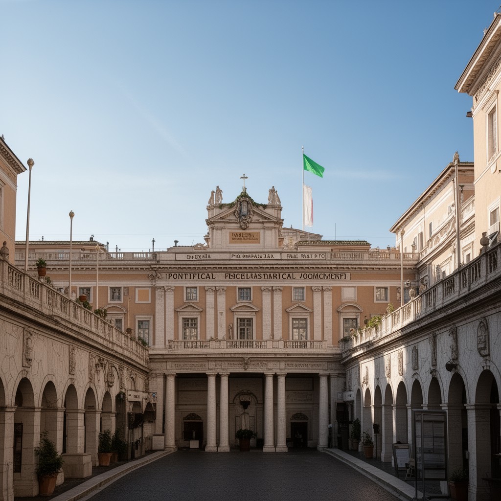 AI-generated illustration of Pontifical Ecclesiastical Academy