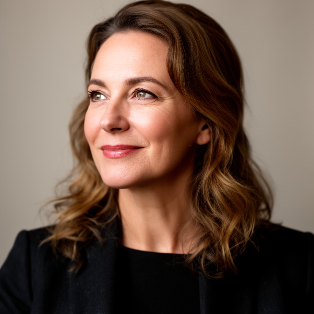AI-generated illustration of Pippa Harris