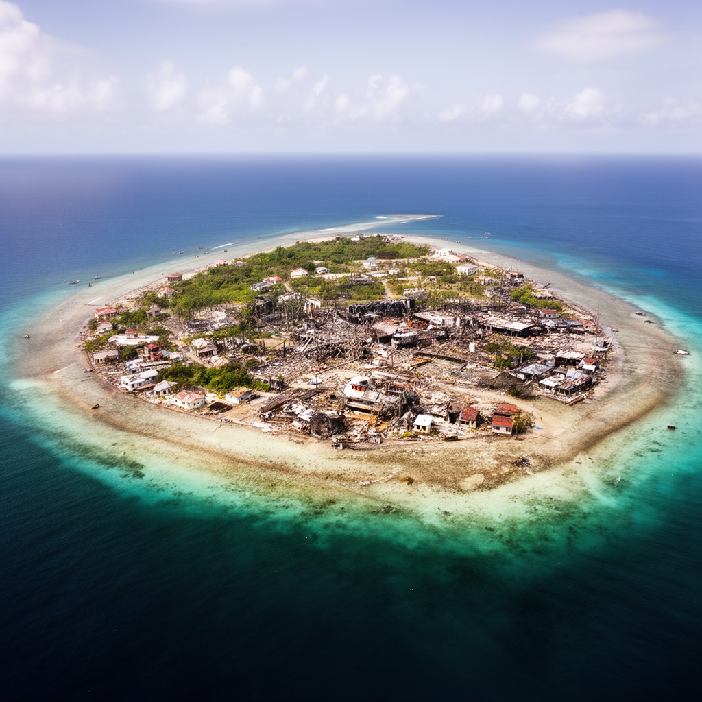 AI-generated illustration of Rongelap Atoll