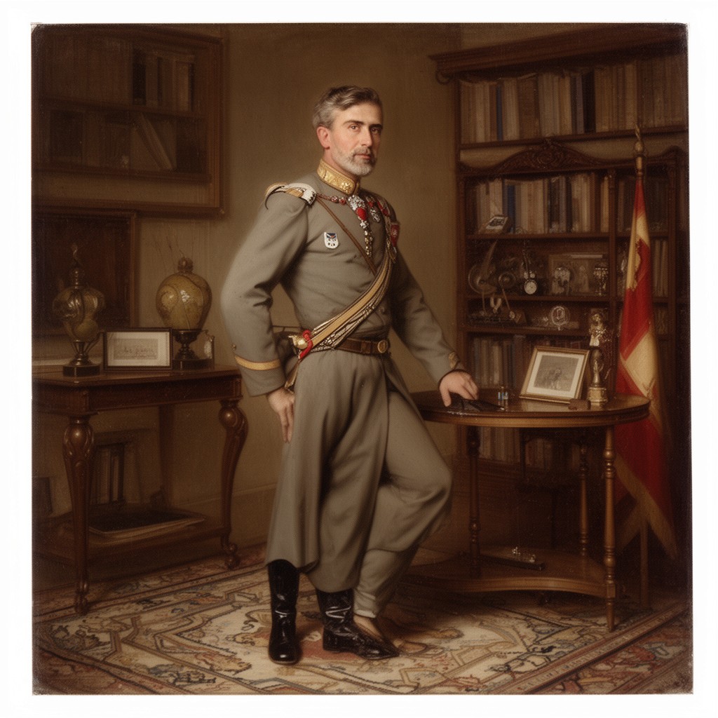 AI-generated illustration of Alfonso XIII of Spain