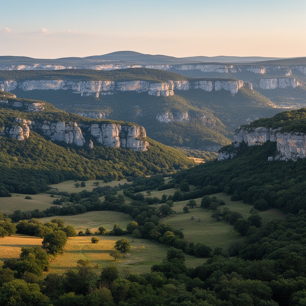 AI-generated illustration of Grands Causses