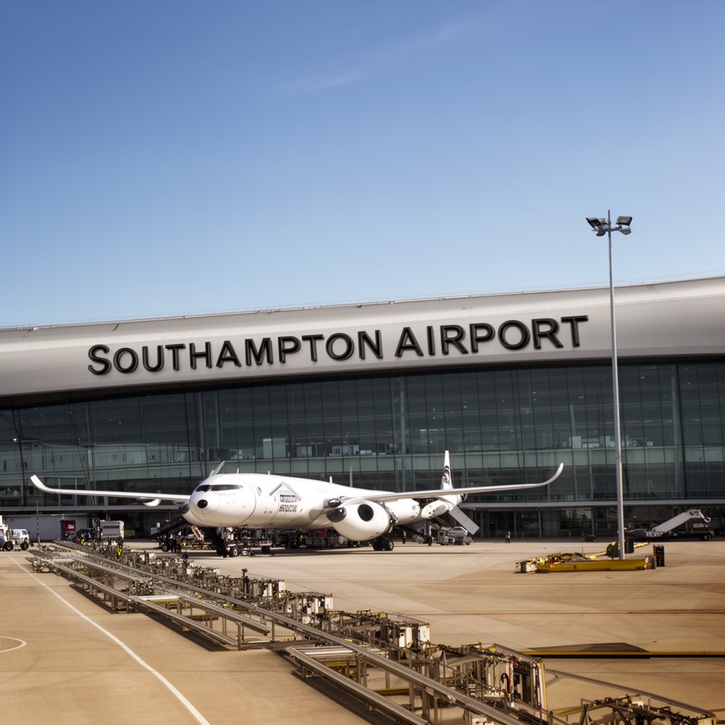 AI-generated illustration of Southampton Airport