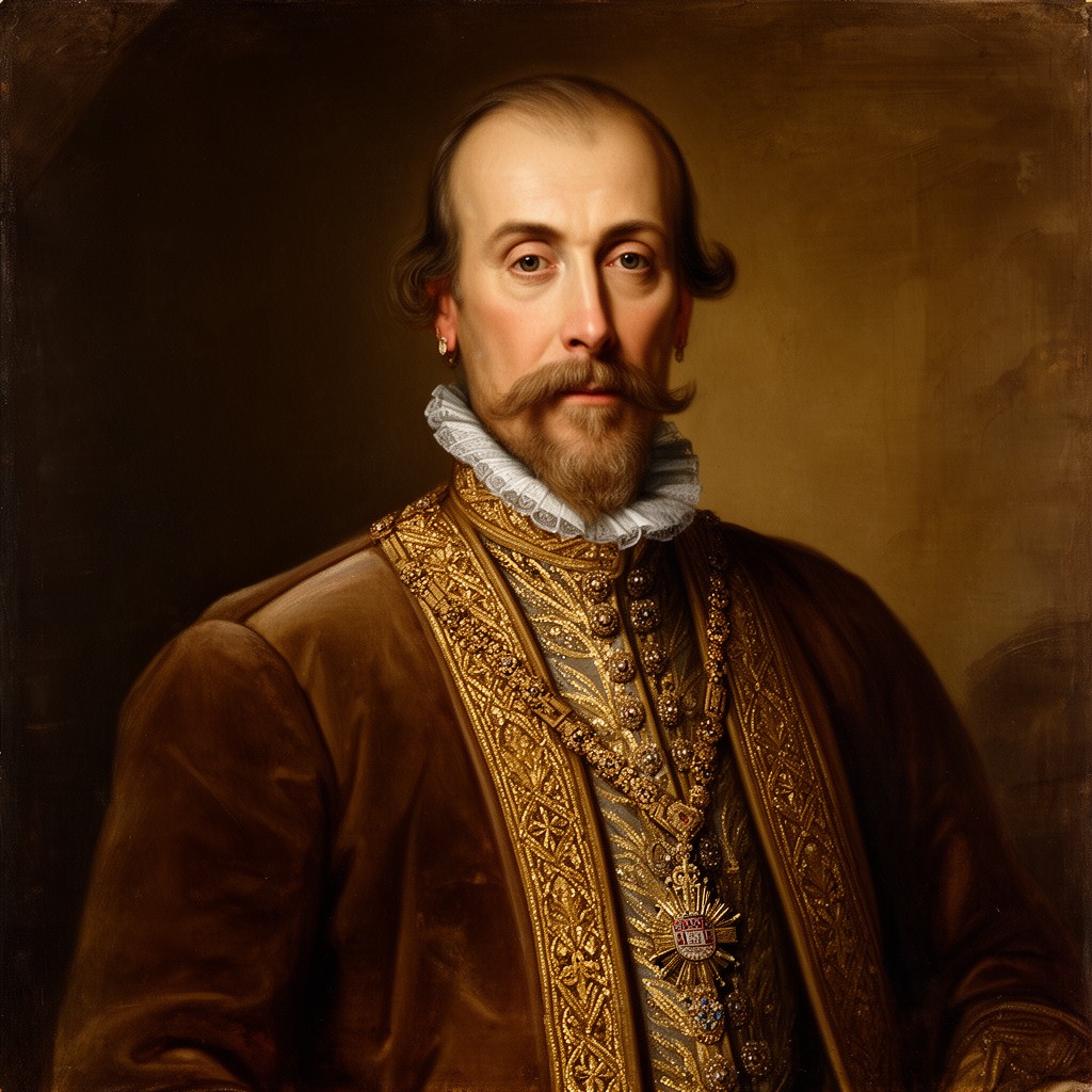 AI-generated illustration of Ferdinand II, Holy Roman Emperor