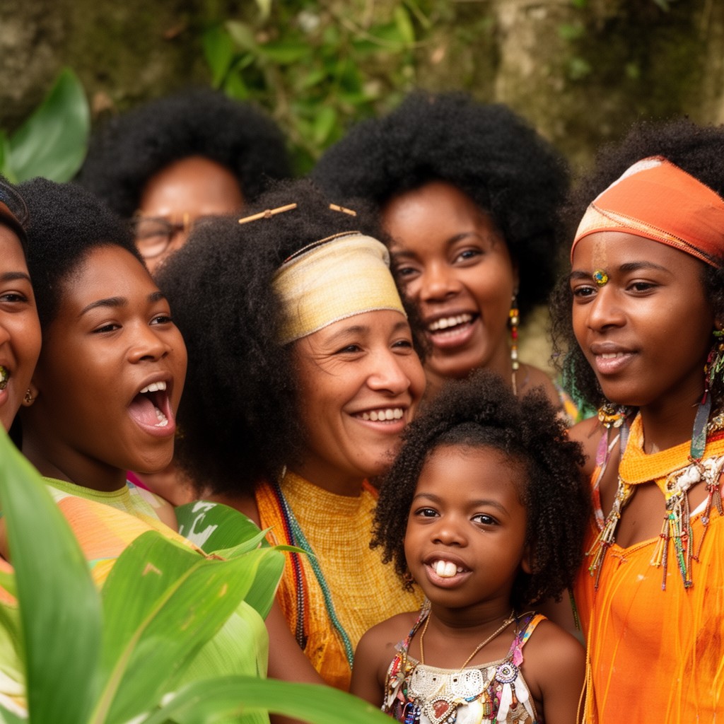 AI-generated illustration of Afro-Belizeans