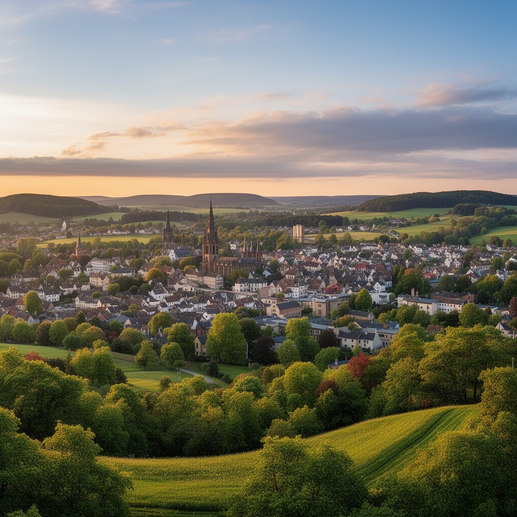 AI-generated illustration of Göttingen district