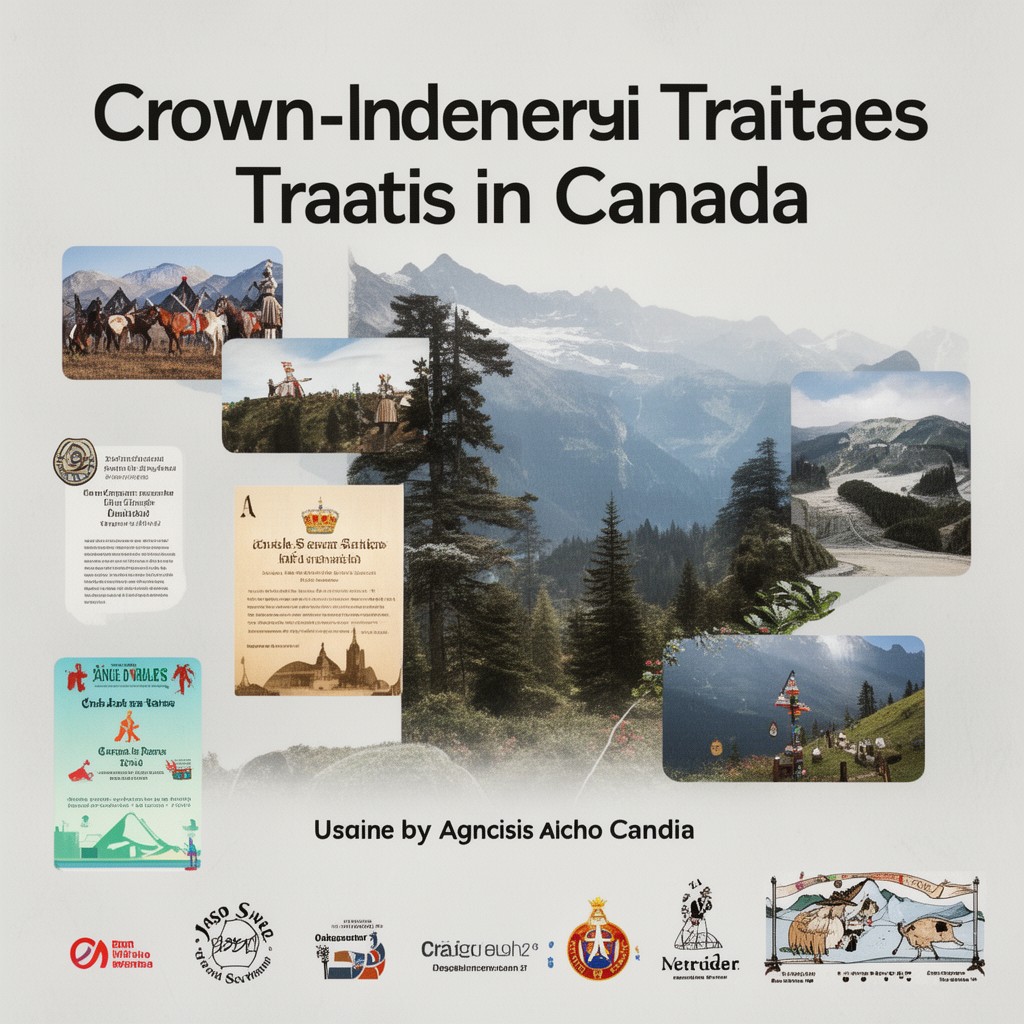 AI-generated illustration of Crown-Indigenous treaties in Canada