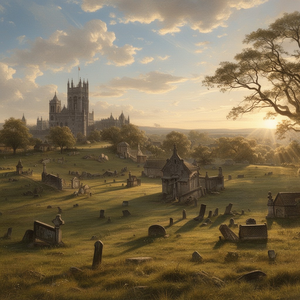 AI-generated illustration of Ode on a Distant Prospect of Eton College