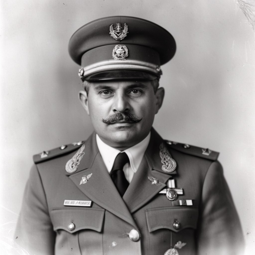 AI-generated illustration of General Abelardo L. Rodríguez